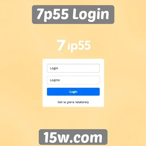 Interface e usabilidade do site 7p55 Login
